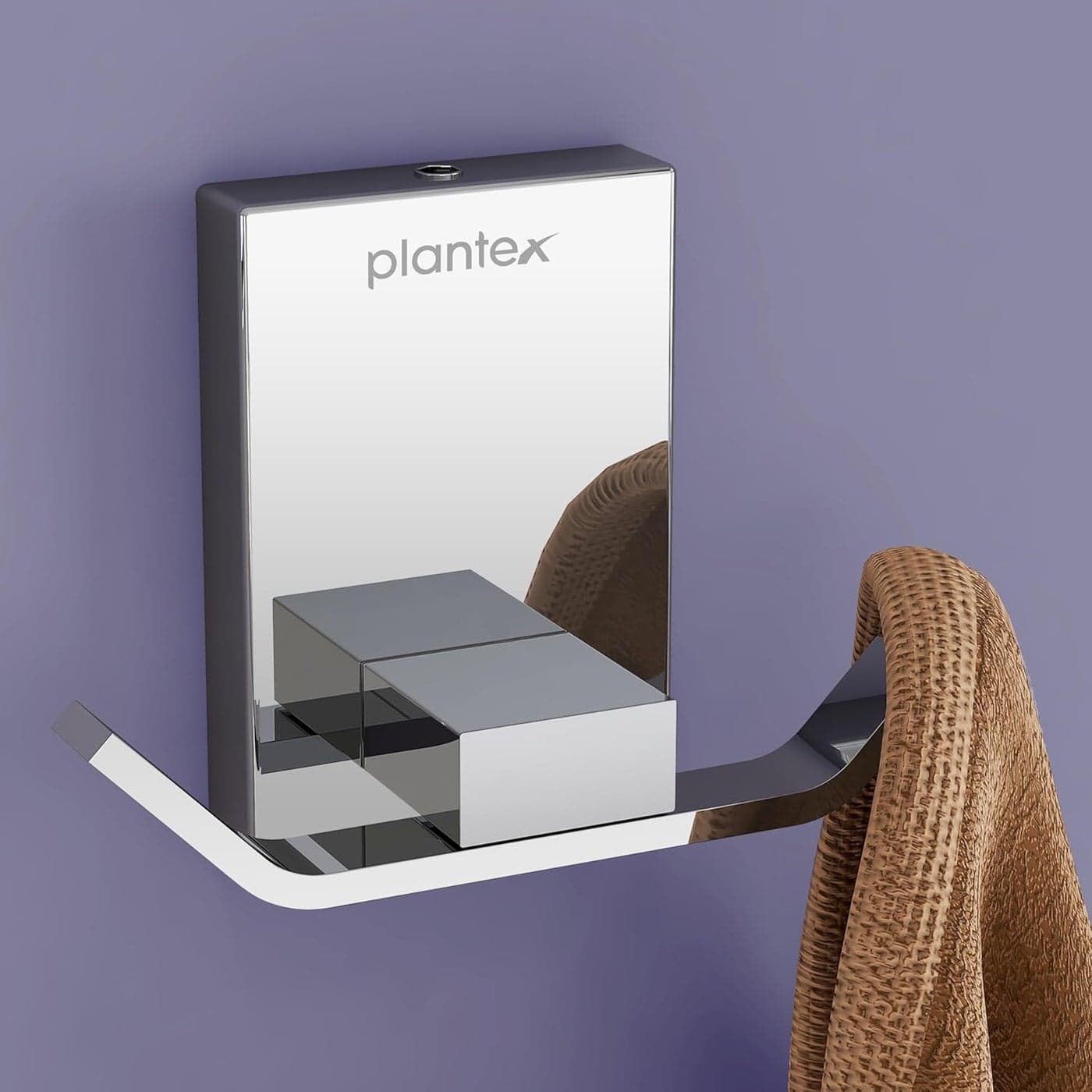 Plantex 304 Grade Stainless Steel Robe HookClothTowel HangerBathroom Accessories Iris Chrome
