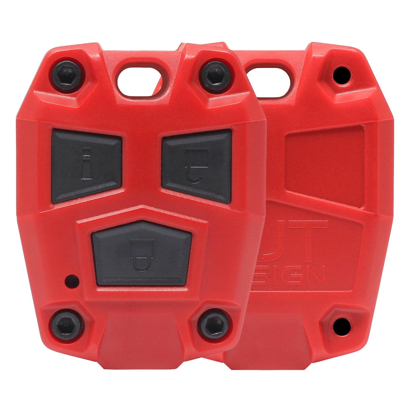 AJT Design ABS Plastic Keyfob for FJ Cruiser 20082014 Key Fob Replacement FJ Cruiser Accessories Made in USA Red
