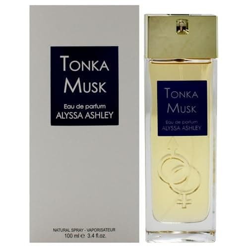 Alyssa Ashley Tonka Musk Perfumes for Women and Cologne for Men Long Lasting Amber Fragrance Mens Cologne 34 oz EDP Spray