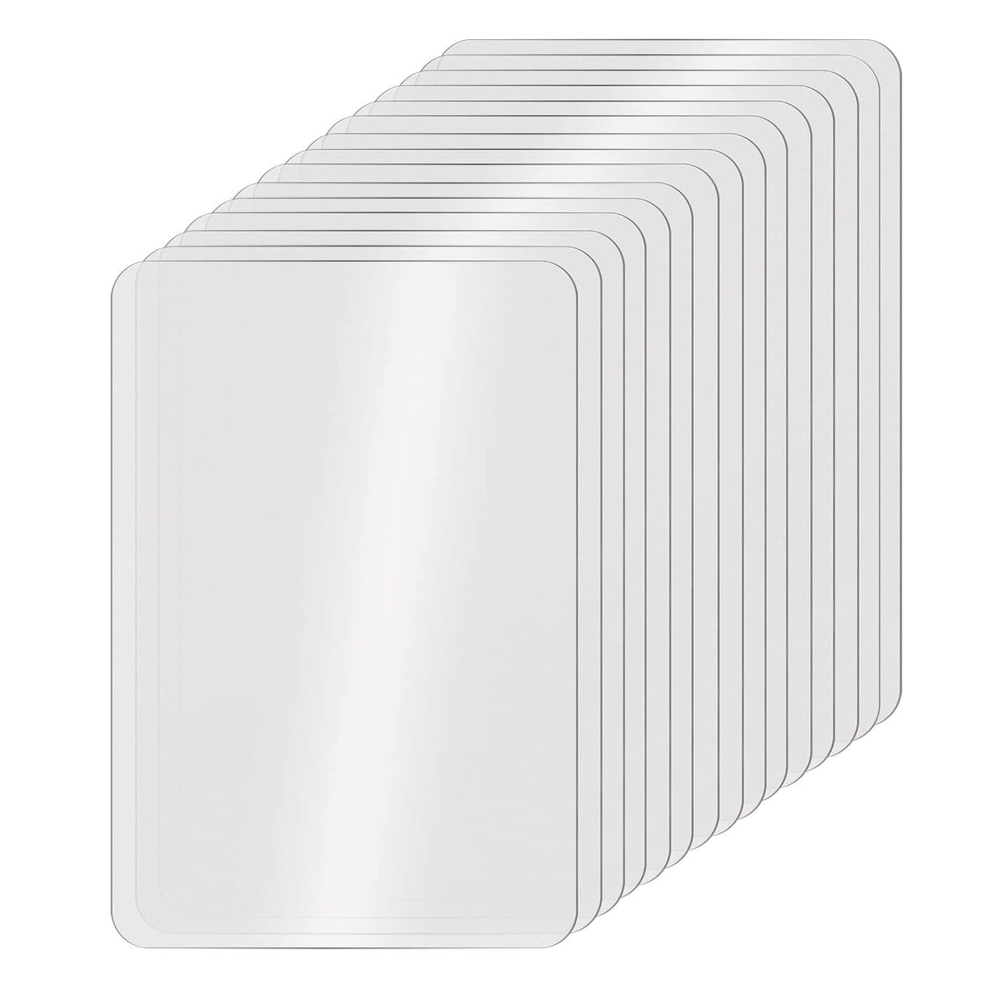 YEXPRESS 15 Pack Plastic Cutting Mats Frosted Clear Flexible Kitchen Cutting Board Plastic Placemats Table Mats 17 x 11 Inches