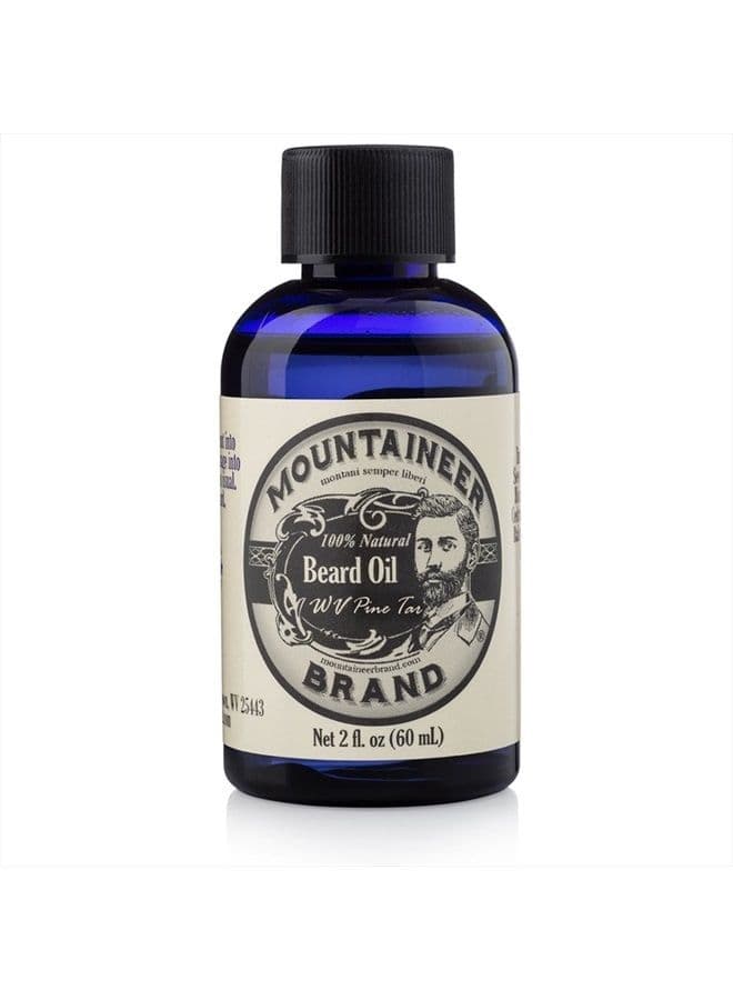 Beard Oil | Natural Beard Oil For Men | Conditions Softens Hydrates Hair | Soothes Dry Itchy Skin | Beard Oil Growth for Men | Grooming Beard Maintenance Treatment | WV Pine Tar 2oz