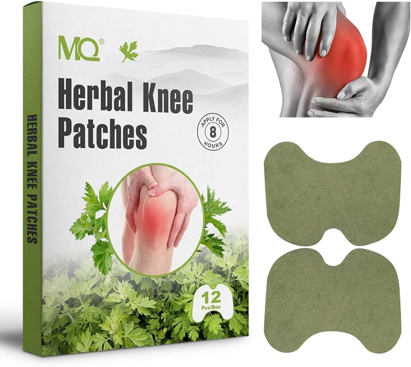Knee Patches MQ 12Pcs Maximum Strength Heat Patches Knee Relief Patches Warming Herbal Patches LongLasting Relief for Knee Back Neck Shoulder Waist