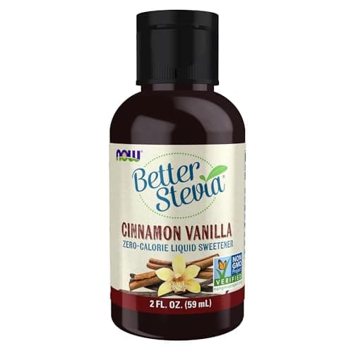 NOW Foods Better Stevia Liquid ZeroCalorie Sweetener Cinnamon Vanilla Flavor Certified NonGMO 2 Fl Oz