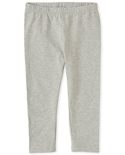 The Children's Place Big Girls' Leggings, H/T Grey 7410, XS (4)