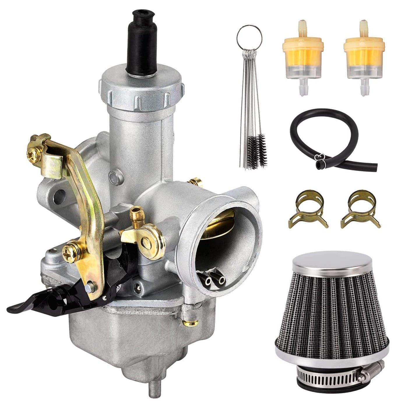PZ27 Carburetor fits for 4stroke CG 125cc 150cc 200cc 250cc ATV Go Kart Dirt BikeCompatible with Taotao Sunl Buyang Coolsport Lifan Kazuma 27mm Carb