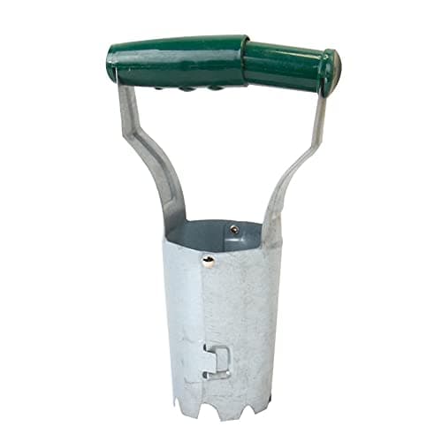 esowemsn 1PC Bulb Planter Metal Garden Bulb Planting Tool Handled Bulb Planter for Digging and Refilling Hole Consistent Planting Flowers