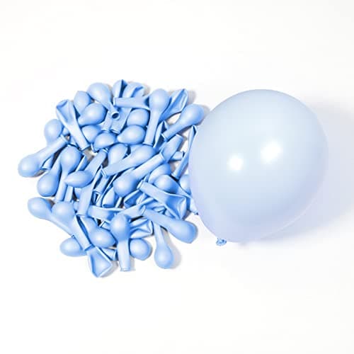 Light Blue Balloons 5 Inch 100 Pack JOGAMS Pastel Blue Balloons Baby Blue Party Balloons for Birthday Party Baby Shower Gender Reveal Wedding Anniversary Decorations
