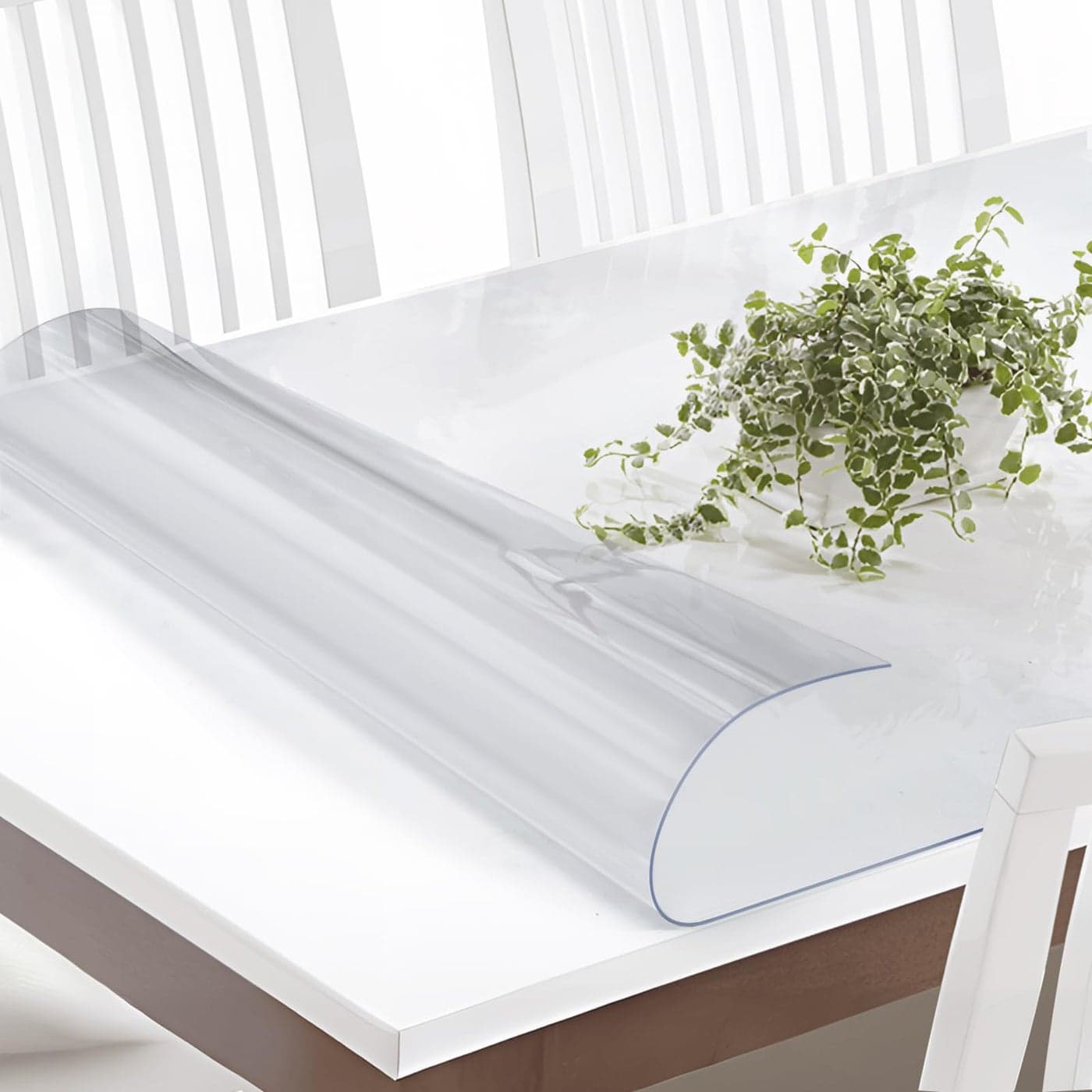Vicwe Clear Table Cover Protector 36x60 Inch Table Cover 15 mm Thick Clear Table Protector Waterproof Desktop Protector for Writing Desk Dining Room Table
