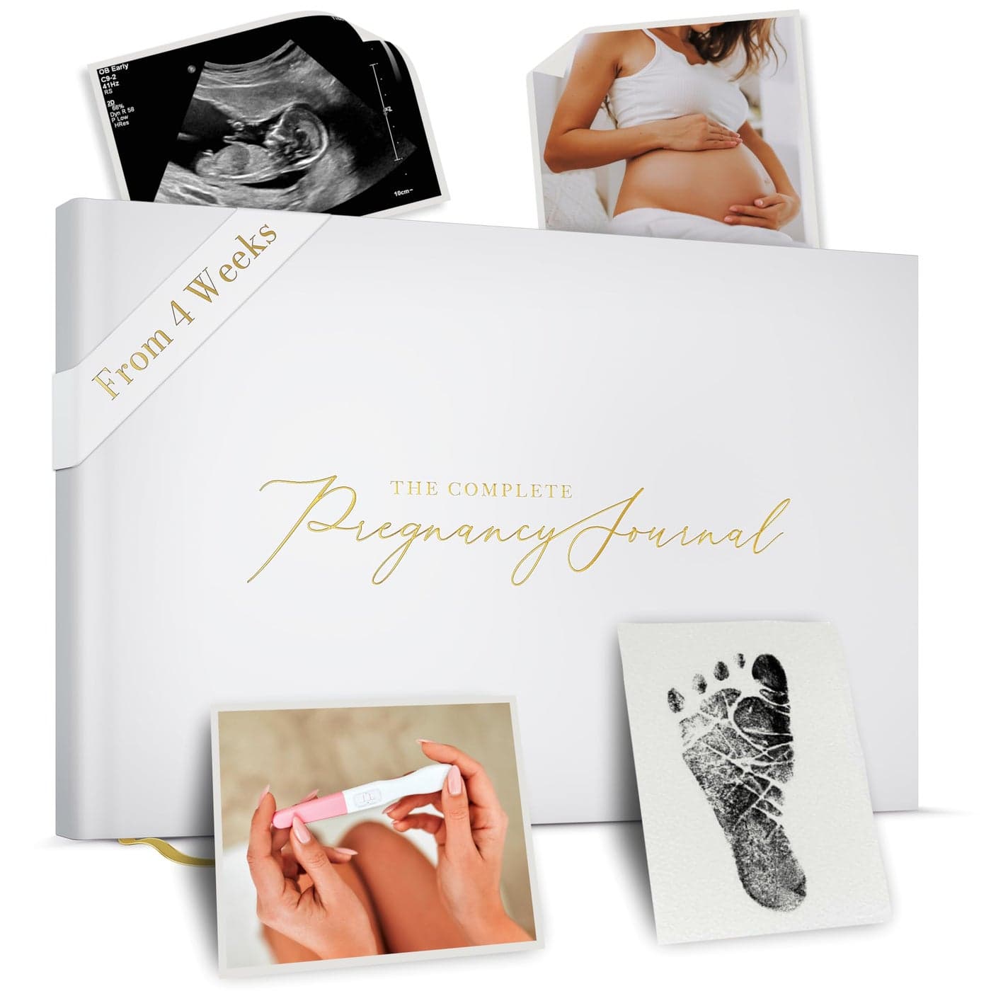 Complete Pregnancy Journal Memory Book Weekly Pregnancy Scrapbook with Ultrasound Photo Slots Pregnant Planner Tracking Milestone Tracker FirstYear Keepsake