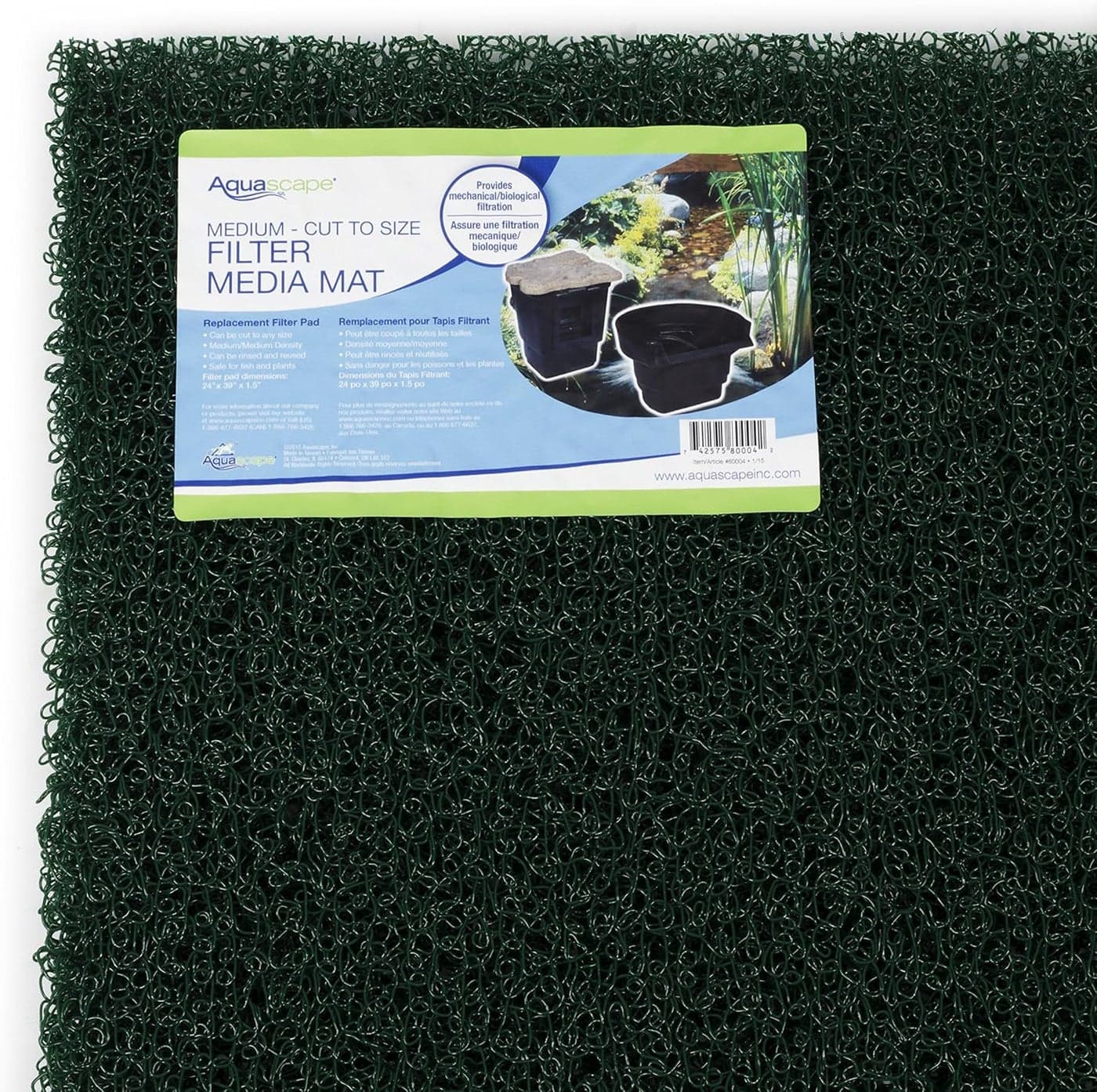 Aquascape 80004 Medium Density Mat Pond Filtration Media