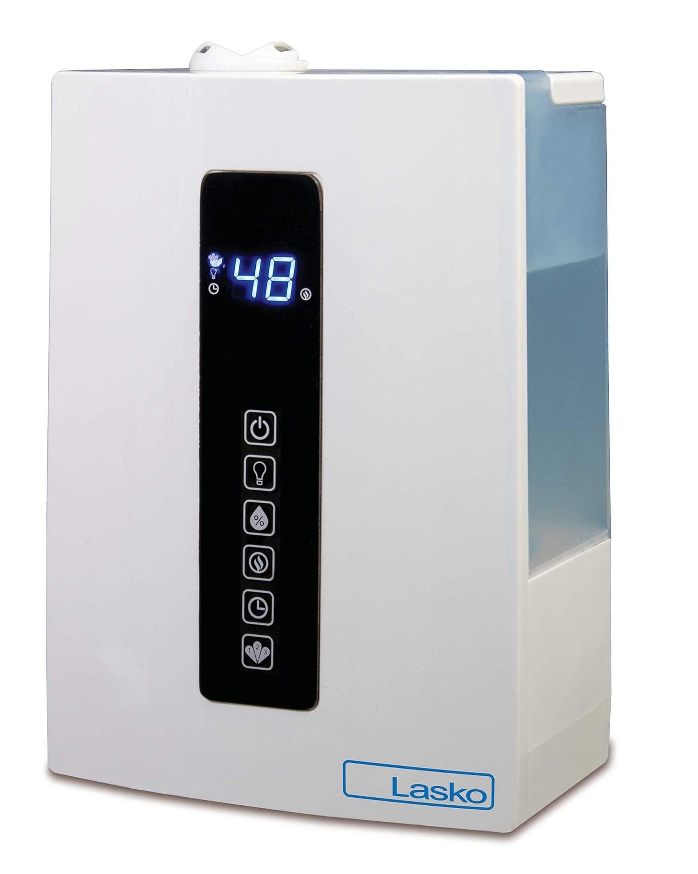 Lasko UH300 Warm and Cool Mist Humidifier with Humidistat and Timer Quiet Soothing Ultrasonic Dual Mist Humidifiers for Baby Nursery Bedroom Kids Large Room and Home 49L Tank No Filter