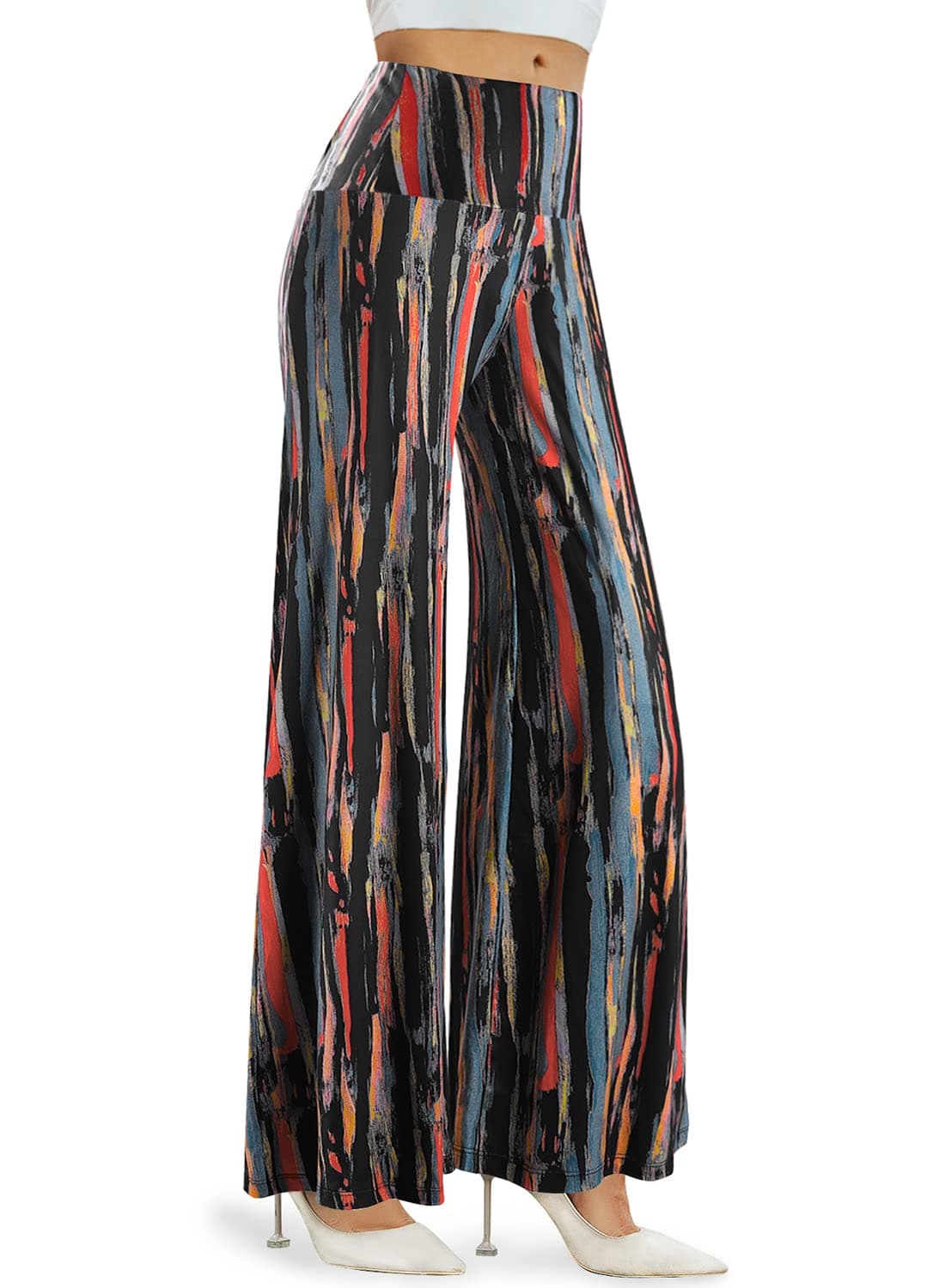 Arolina Women's Stretchy Wide Leg Palazzo Lounge Pants Casual Comfy High Waist Palazzo Pants