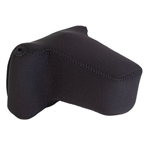 OP/TECH USA Soft Pouch – Compact digital camera case, lightweight accessories pouch, sleek neoprene sleeve for DSLR, perfect for backpacks & travel – durable protection in style D-Zoom| Black