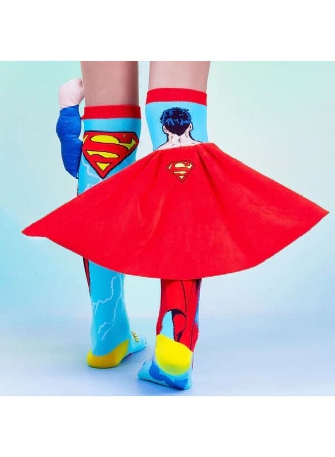 Madmia Socks Ages 6-99 One Size Fits Most - Superman Novelty Socks