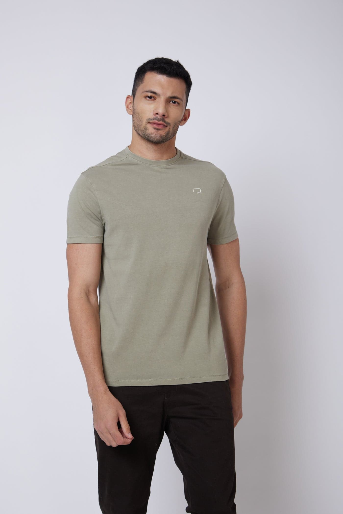 Men's Solid Crew Neck T-Shirt | Soft Cotton Blend Casual Half Sleeve Tee | Lightweight Regular Fit Everyday Wear T-Shirt