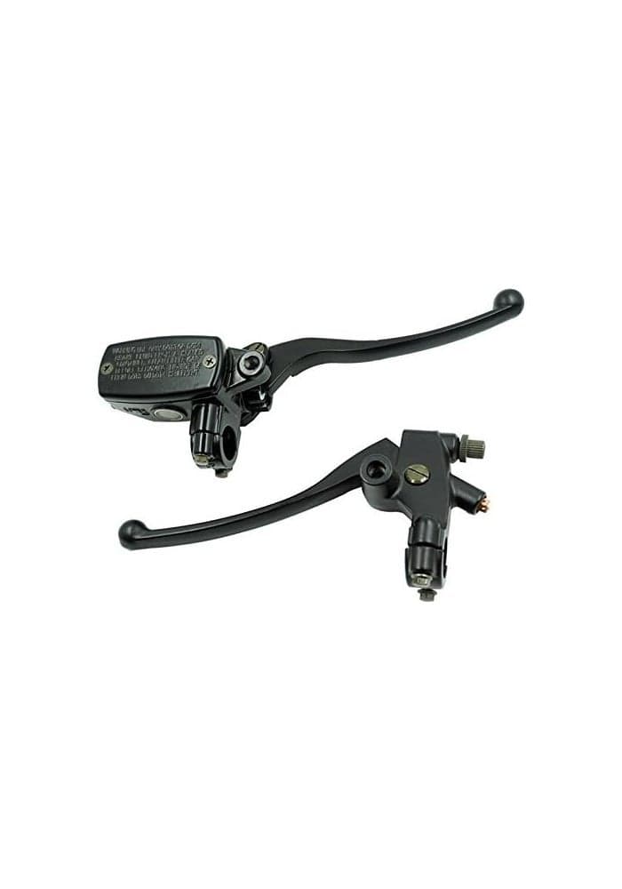 Feiteplus Universal Motorcycle 7/8" 22mm Handlebar Brake Master Cylinder Clutch Lever Set
