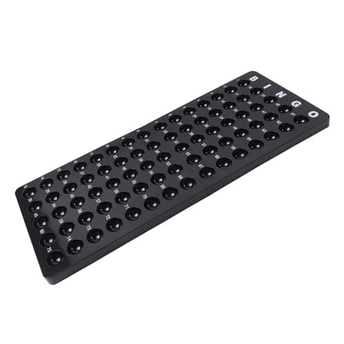 GSE Games Sports Expert Bingo Master Board for 78 Balls Black Bingo Calling Board for Parties Large Groups Family Game Nights