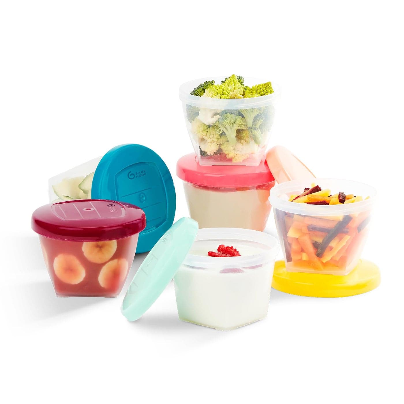 Babymoov Leak Proof Storage Bowls BPA Free Containers With Lids Ideal to Store Baby Food or Snacks for Toddlers PICK YOUR SET SIZE