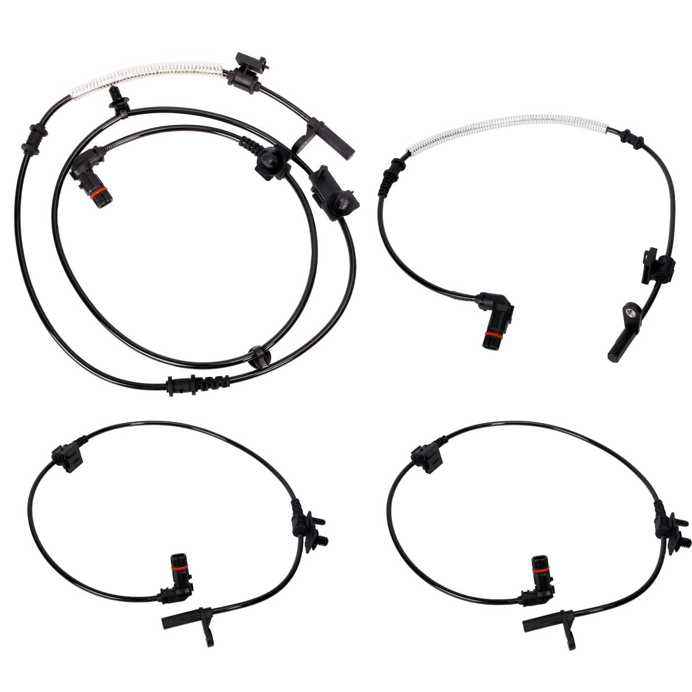 Front and Rear Left Right ABS Wheel Speed Sensor 2 Pair for Chrysler 300 20052010 for Dodge Challenger 20082010 for Dodge Charger 20062010Replace OE ALS1931