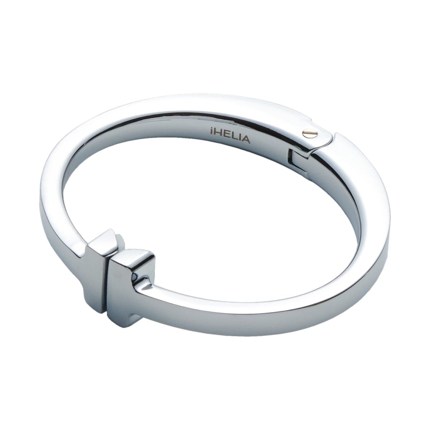 iHELIA Purse Hook Hanger for Table Modern Premium Bag Holder wErgonomic Bracelet Oval Design Silver