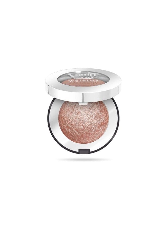 Milano Vamp! Wet And Dry Baked Eyeshadow - Brilliant And Highly Pigmented Colors - Light And Creamy Makeup Formula - Professional Quality Shimmer Powder Eye Shadows - 103 Rose Gold - 0.035 Oz