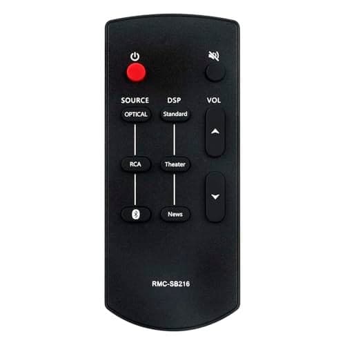 RMC-SB216 RMCSB216 Replace Remote Control Fit for for Insignia SB216 Mini 2.0 Soundbar NSSB216 NS-SB216 NS-SB216-VG SB216 Sound bar Home Theater System