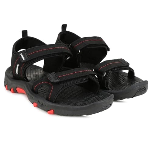 Campus Men's 2GC-03 A BLK/RED Outdoor Sandals - 7UK/India 1 Pair