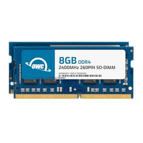 OWC 16GB (2 x 8GB) PC19200 DDR4 2400MHz 260pin SO-DIMMs Memory Ram Upgrade Compatible with 27 iMac w/Retina 5K (Mid 2017) and Compatible PCs (OWC2400DDR4S16P)