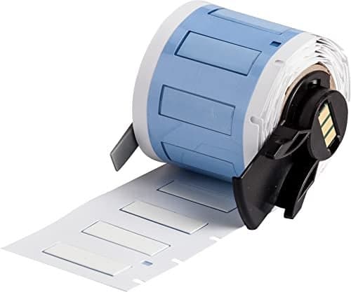 Brady PermaSleeve Heat Shrink Wire and Cable Labels for M610 M611 M710 BMP61 and BMP71 Printers 0187 Dia x 1 White M61871342WT