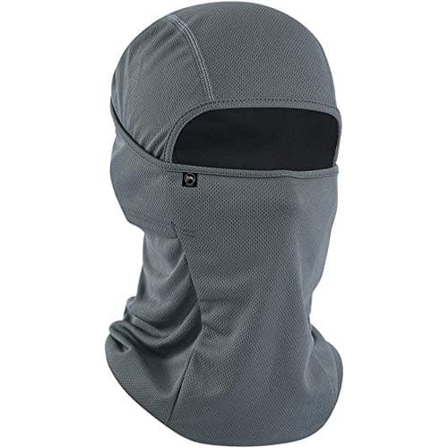 BISMAADH Face Mask Pro for Bikers, Riding, Cycling, Running & Hiking Protects from UV Rays, Wind, Sun, Dust 4 Way Stretch - Face Protection Balaclavas for Men & Women Dark Grey