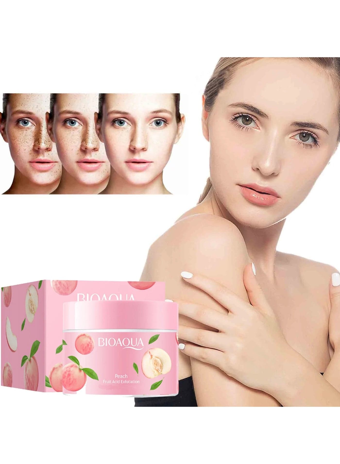 BIOAQUA Facial Exfoliating Body Scrub Whitening Moisturizing Peeling Cream Gel Face Scrub