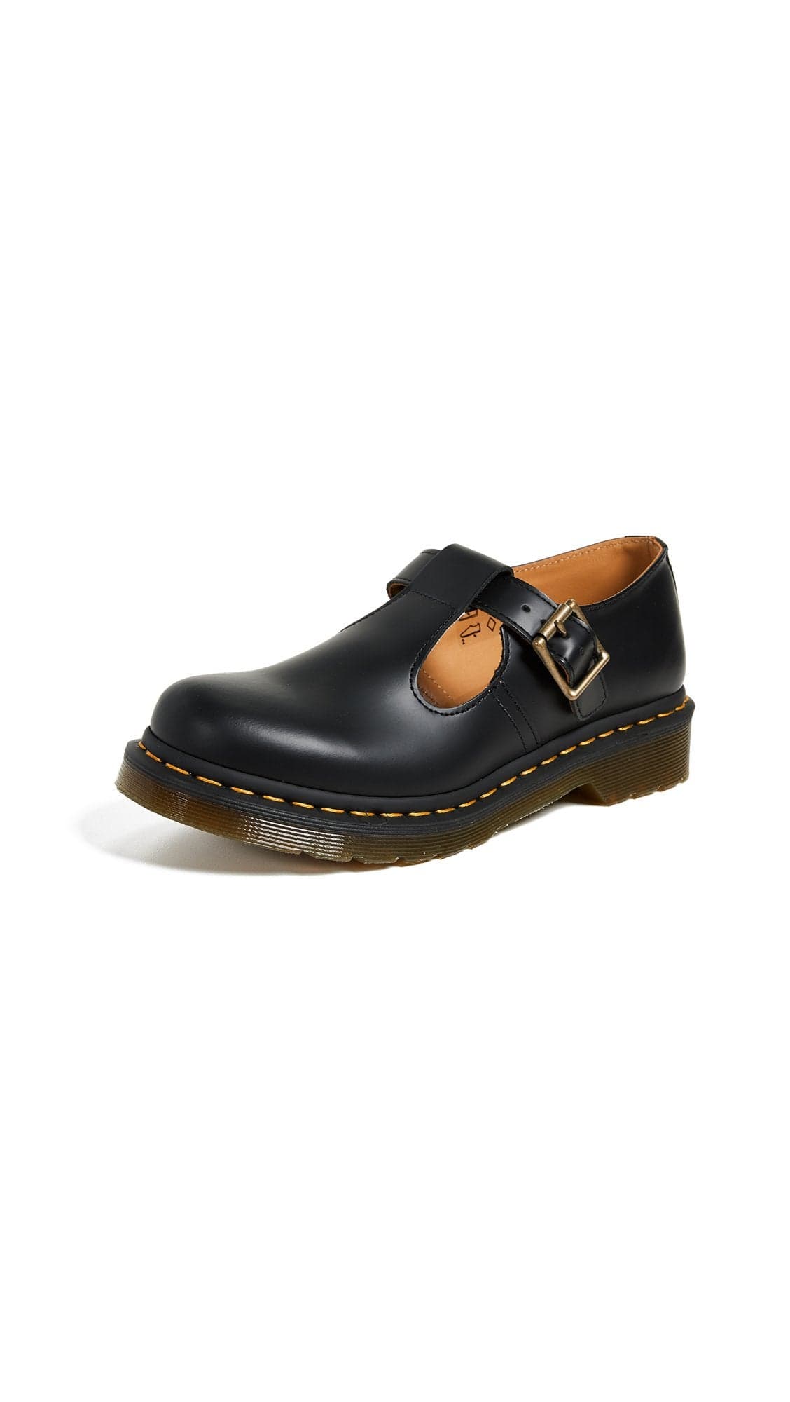 Dr Martens Womens Polley Shoe Black Smooth 4 Medium UK 6 US
