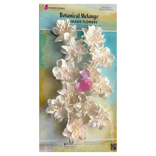 immix Expressions Crafts Handmade Flowers Gardenia Mini White