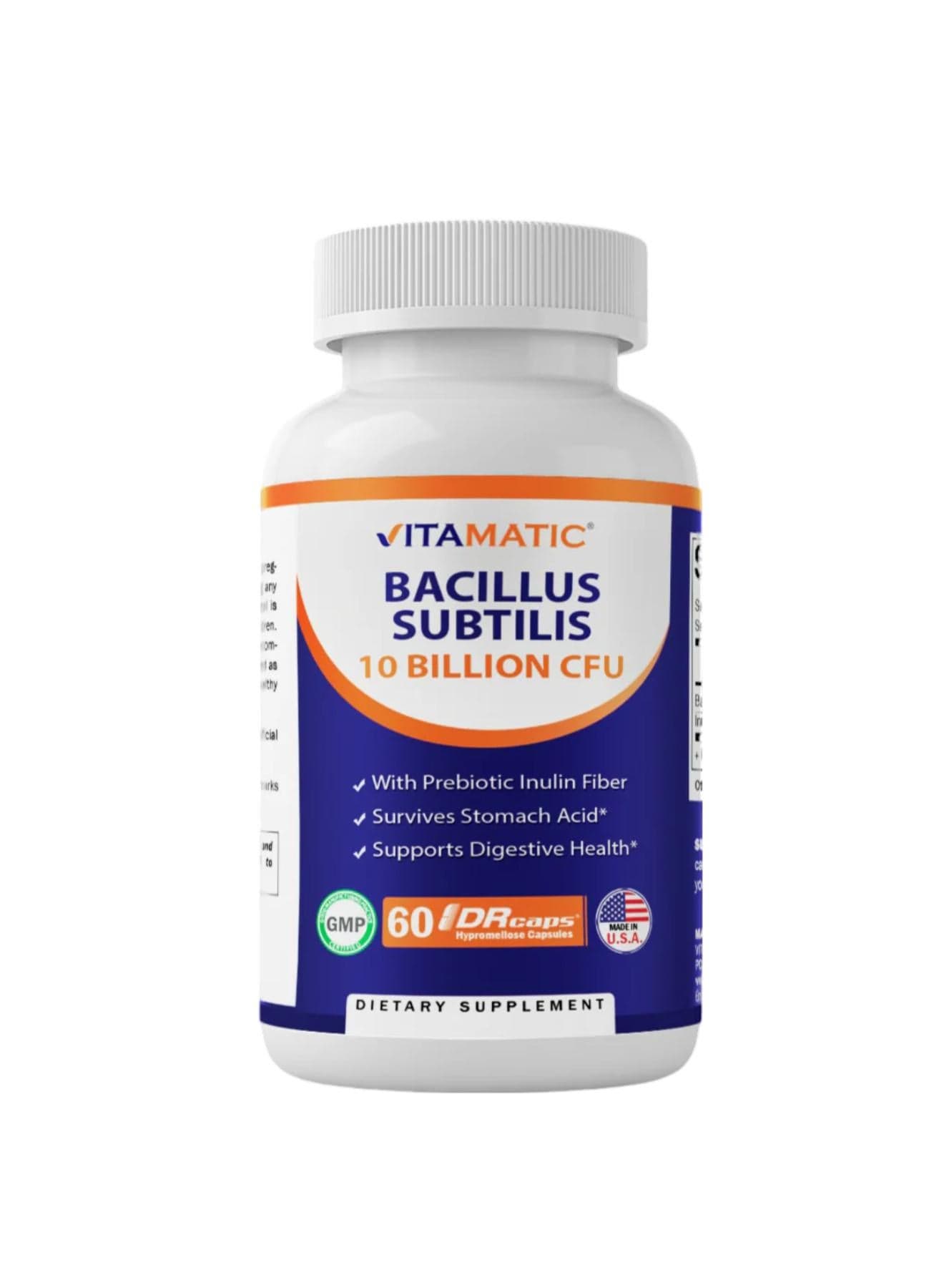 Bacillus Subtilis 60 DRcaps® Hypromellose Capsules