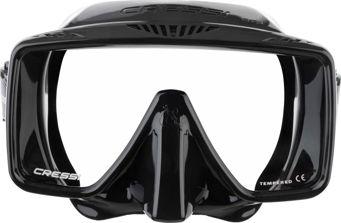 Cressi SF1 Frameless Diving Masks, Black