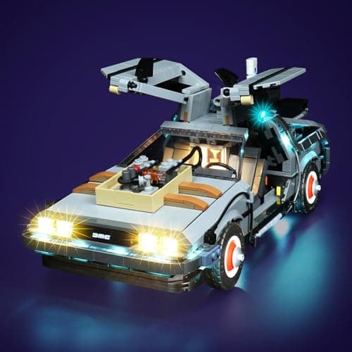 Brickshining LED Lighting Compatible with Lego Back to The Future Time Machine 10300 Light Kit Compatible with Lego 10300 Giving Light to Model NOT Included The Model SetStandard Version