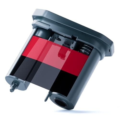 NIIMBOT Compatible M2 Labeling Ribbon Replacement Refill Tapes Only for M2 Blue Thermal Transfer Label Printer Clear Printing Long Storage Time Up to 24 Meters Red and Black