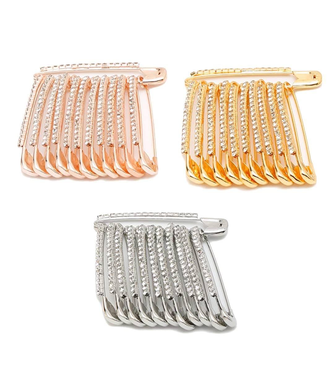 YouBella Jewellery Latest Stylish Combo of 36 wedding Saree Pins Pleats Brooch for Girls and Women (Multi) (YB_Brooch_141)