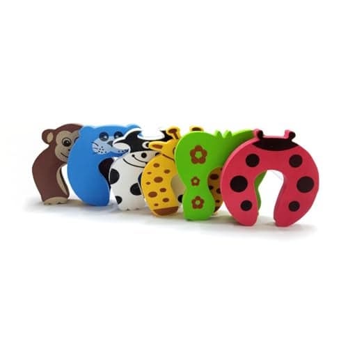 BabySafeHouse Finger Pinch Door Guard for Baby Safety (Animal Shape-Pack of 6)-Door Stopper for Protection from Door Slamming & Accidental Door Lock