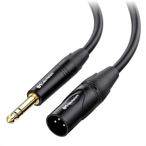 Cable Matters 6.35mm (1/4 Inch) TRS to XLR Cable - 25ft, Male to Male XLR to TRS Cable, Black – Not for Microphone Use