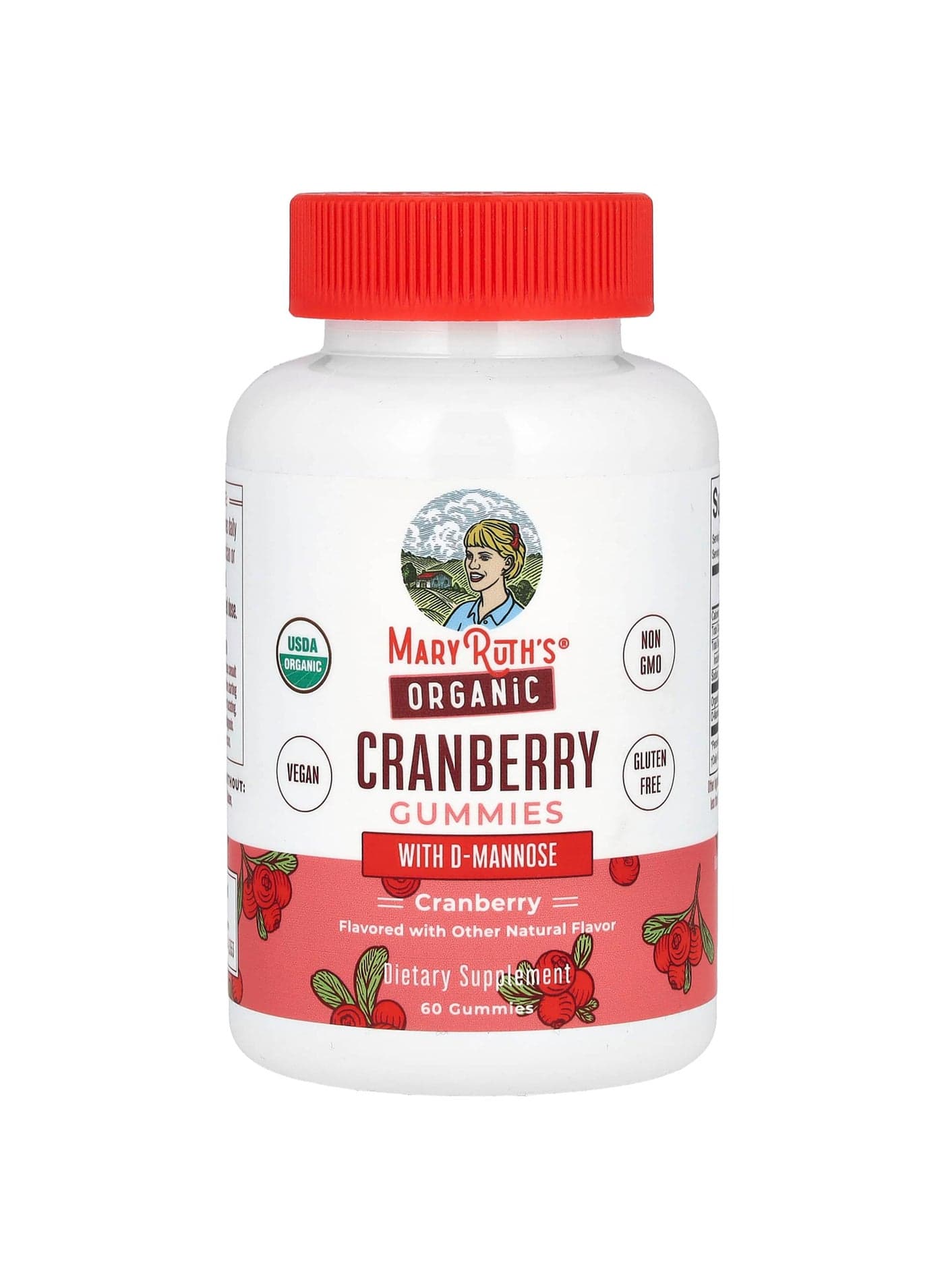 Organic Cranberry Gummies with D-Mannose, 60 Gummies