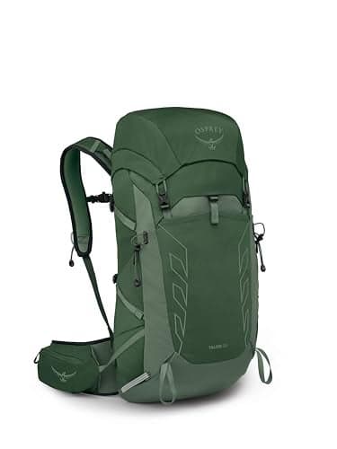 Osprey Talon 33L Men's Lightweight Hiking Backpack - Daypack for Travel & Camping, Green Canopy/Pine Leaf, Extended Fit