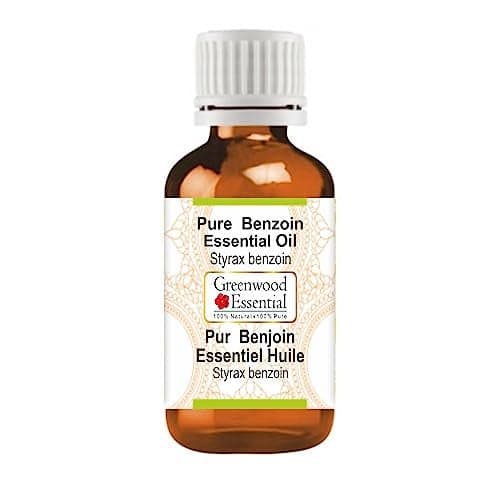 Greenwood Essential Benzoin Essential Oil Styrax Benzoin Pure Viscous Texture Rich Aroma Unisex All Skin Types Natural Extract Steam Distilled 30ml 1 oz