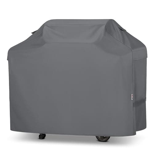 Unicook 55 Inch Grill Cover for Outdoor Grill, Heavy Duty Waterproof Gas BBQ Cover, Outside 3-4 Burner Barbecue Covering for Weber, Char-Broil, Nexgrill, All Weather Resistant, Grey