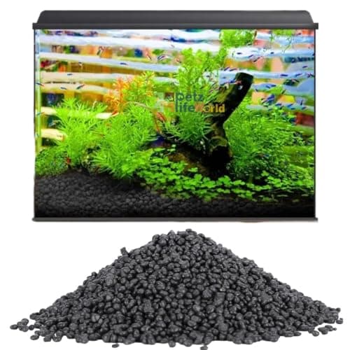 VAYINATO® 1 Kg Planted Aquarium Black Soil Loose Substrate Aqua Soil by Petzlifeworld