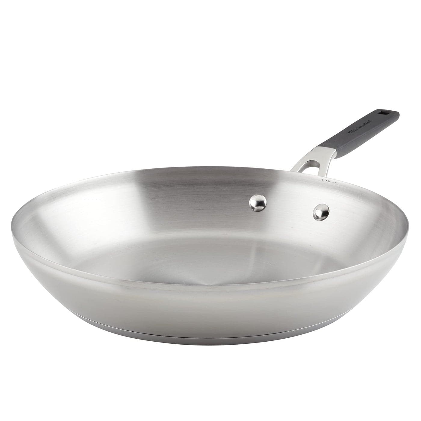 KitchenAid 71025 Stainless Steel Frying PanSkillet 12 Inch Brushed Stainless Steel