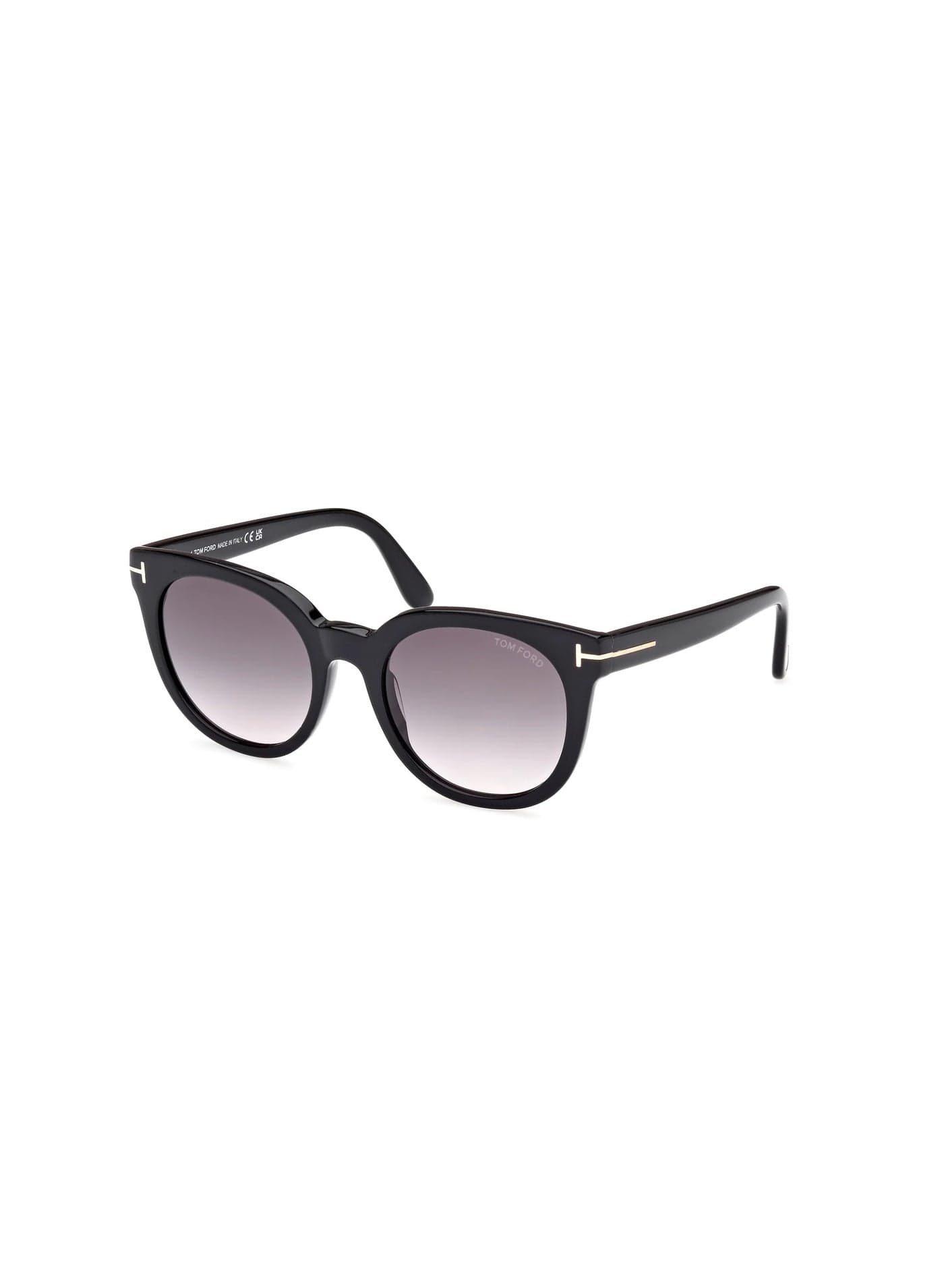Tom Ford Moira FT1109 01B Women's Full Rim Round Sunglasses