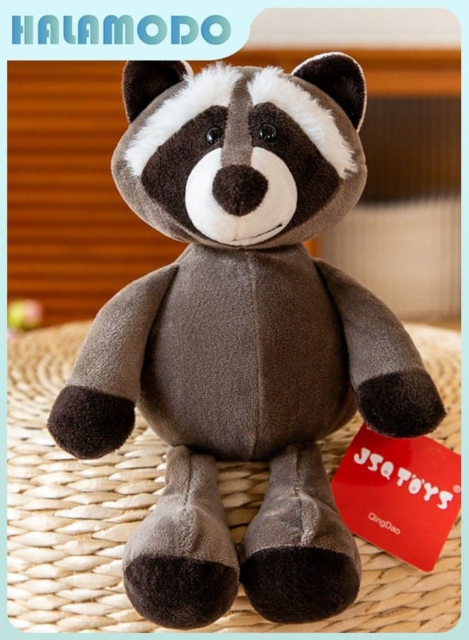 Jungle Animal Party Adorably Soft Raccoon Plush Toy - A Perfect Comfort Doll for Sleep, Ideal Birthday Gift, Decor for Bedroom, Living Room, Desk, and Office Stress - reliever 25cm