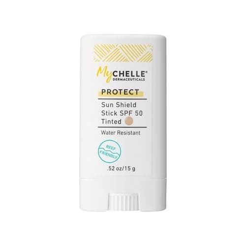 MyCHELLE Sun Shield Stick SPF 50 Tinted Mineral Reef Safe Sunscreen for Face