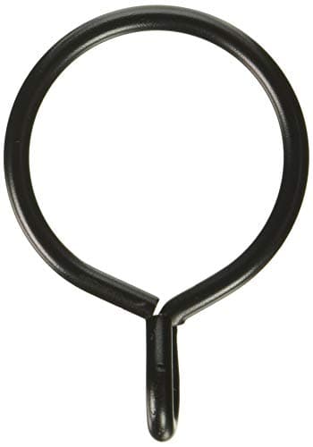 Rod Desyne 1924-12 2-1/4" Curtain Eyelet Rings, Black